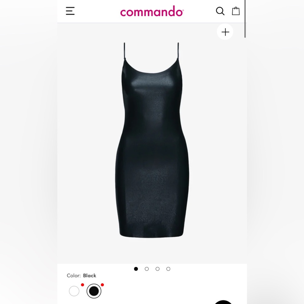 Commando faux leatherette dress in L
